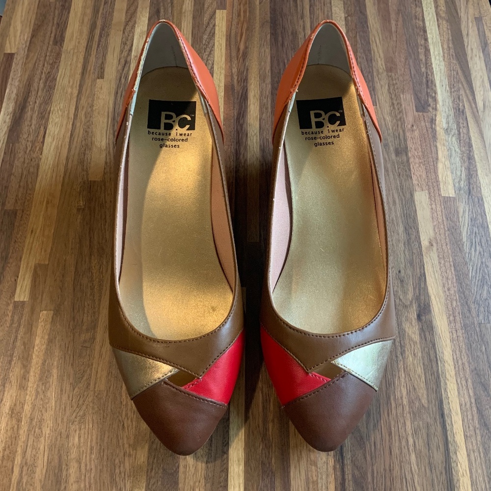 BC Retro Patchwork Pumps - Picture 2 of 10